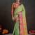 light_lime woven design zari silk blend handloom banarasi saree