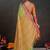 light_lime woven design zari silk blend handloom banarasi saree