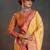 yellow woven design zari silk blend heavy work banarasi saree
