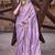 lavender ethnic motifs woven design zari saree