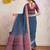 blue dabu pure crepe dabu saree
