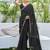 black embellished sequinned saree