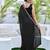 black embellished sequinned saree