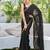 black embellished sequinned saree