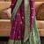 purple woven design zari silk blend patola saree