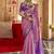 pink woven design zari silk blend patola saree