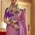 pink woven design zari silk blend patola saree