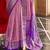 pink woven design zari silk blend patola saree