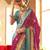 pink ethnic motifs zari silk blend patola saree