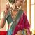 pink ethnic motifs zari silk blend patola saree