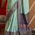 green ethnic motifs zari silk blend patola saree