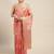pink floral zari organza kanjeevaram saree