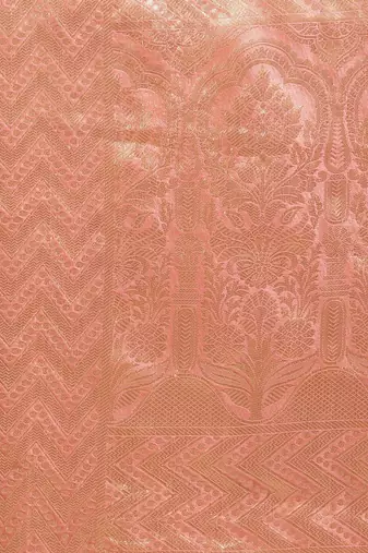 pink floral zari organza kanjeevaram saree
