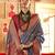 grey woven design zari silk blend handloom patola saree