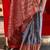 grey woven design zari silk blend handloom patola saree