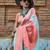 blue ethnic motifs saree