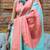 blue ethnic motifs saree