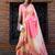 cream ethnic motifs zari banarasi saree