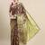 purple woven design ethnic motifs zari organza saree