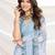 blue embroidered pure georgette designer saree