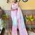 pink embellished sequinned  saree