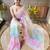 pink embellished sequinned  saree