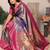 purple woven design zari silk blend designer banarasi saree