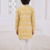 boys yellow printed cotton kurta pajama set