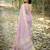lavender checked zari silk blend saree