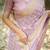 lavender checked zari silk blend saree
