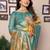yellow woven design zari silk blend designer banarasi saree