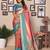 pink woven design zari silk blend designer banarasi saree