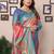 pink woven design zari silk blend designer banarasi saree