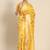 yellow yellow & red floral embroidered silk cotton saree
