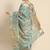 turquoise turquoise floral embroidered silk cotton saree