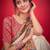cream ethnic motifs banarasi saree