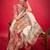 cream ethnic motifs banarasi saree