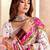 white ethnic motifs zari pashmina heavy work saree