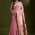 pink woven design zari handloom paithani saree