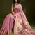 pink woven design zari handloom paithani saree