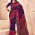 purple ethnic motifs zari pashmina saree
