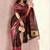 black ethnic motifs zari pashmina saree