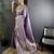 lavender woven design zari lichi silk two tone saree
