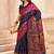 navy_blue ethnic motifs zari pashmina designer saree