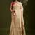 cream women floral woven design zari paithani saree