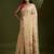 cream women floral woven design zari paithani saree