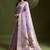 lavender woven design zari paithani saree