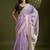 lavender woven design zari paithani saree