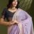 lavender woven design zari paithani saree