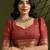 gold floral printed zari paithani saree